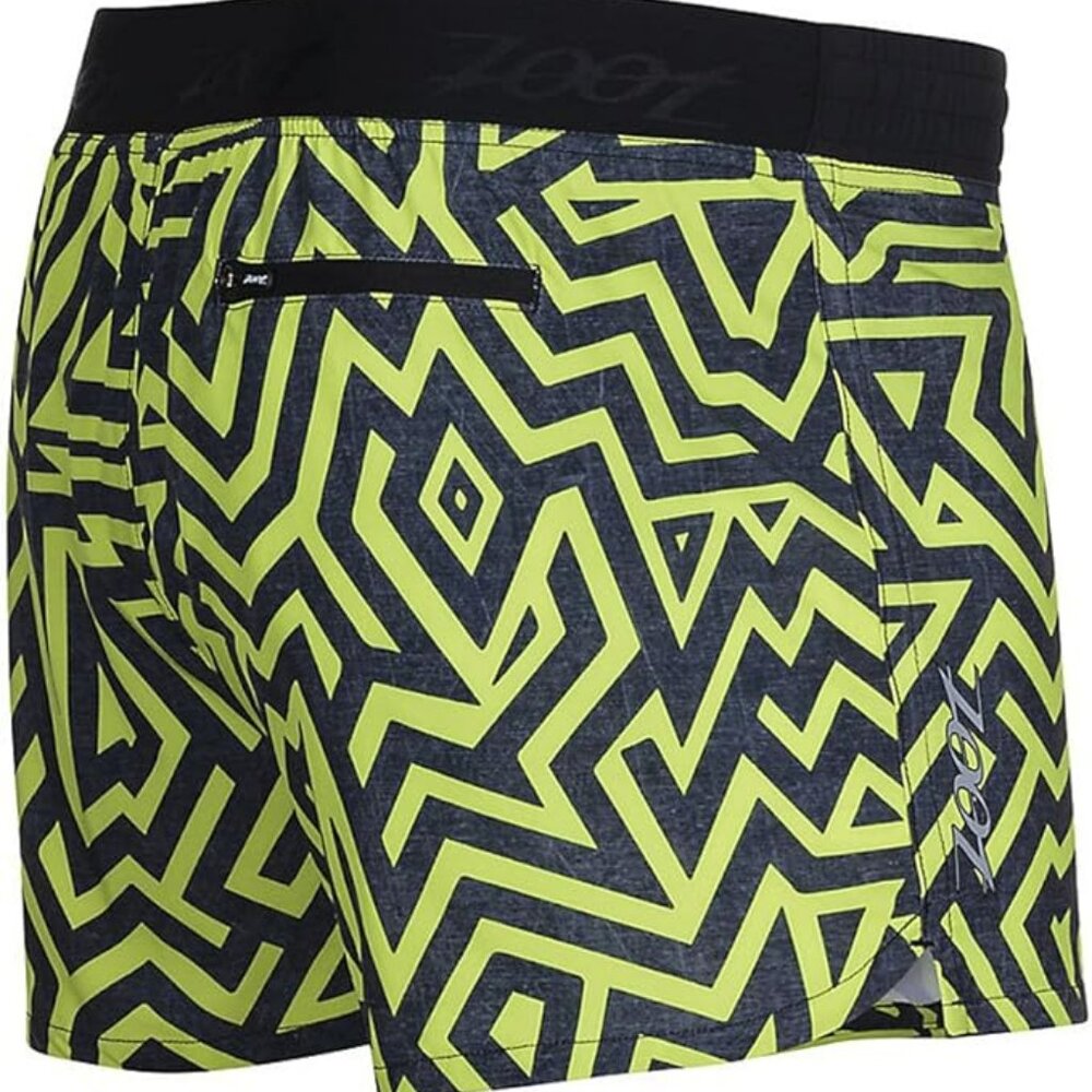 NWT XL ZOOT Sports Men’s 3-Inch PCH 3” Running Short – Green Lightweight Liner